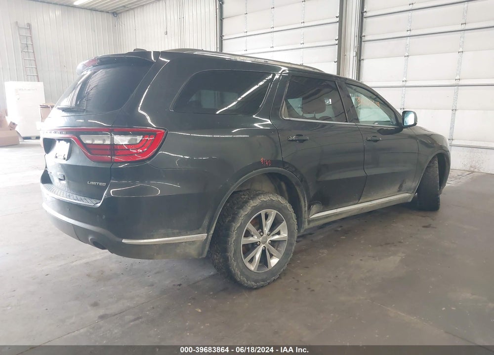 2016 DODGE DURANGO LIMITED VIN: 1C4RDJDG0GC484317