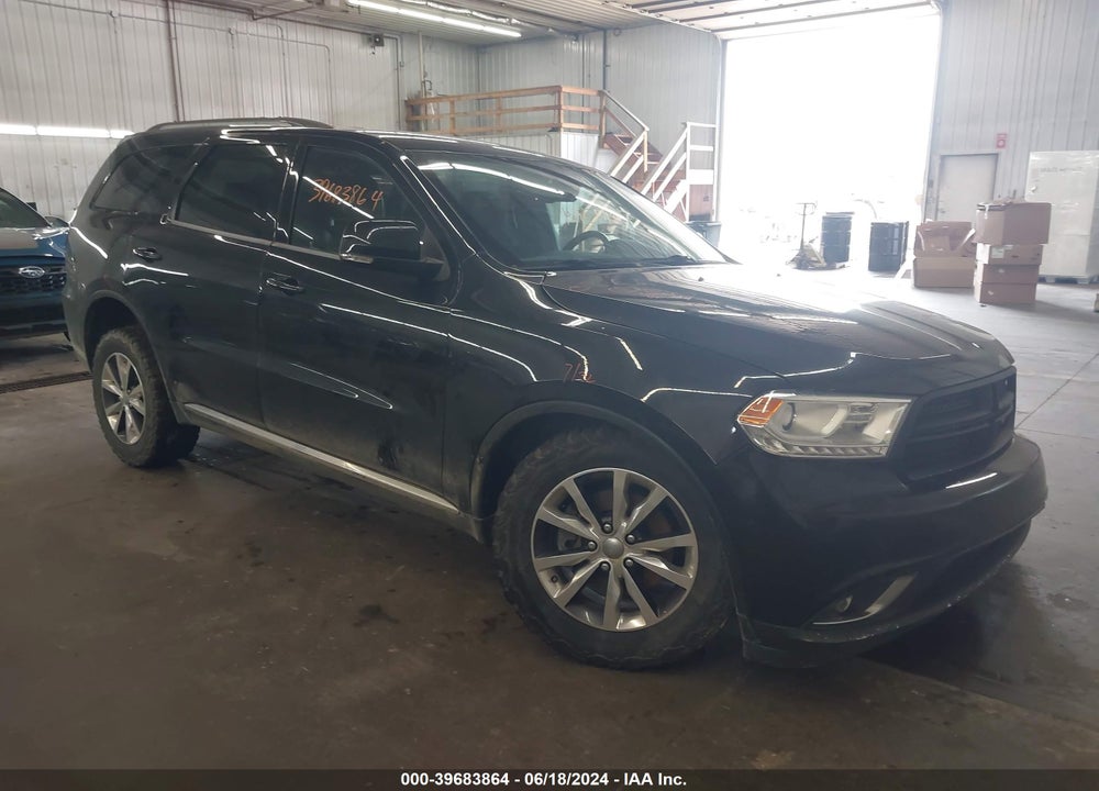 2016 DODGE DURANGO LIMITED VIN: 1C4RDJDG0GC484317