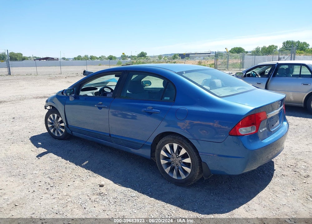 2009 HONDA CIVIC EX VIN: 1HGFA16829L003795