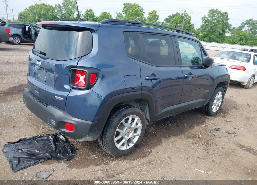 2022 JEEP RENEGADE LATITUDE 4X4 VIN: ZACNJDB11NPN86996