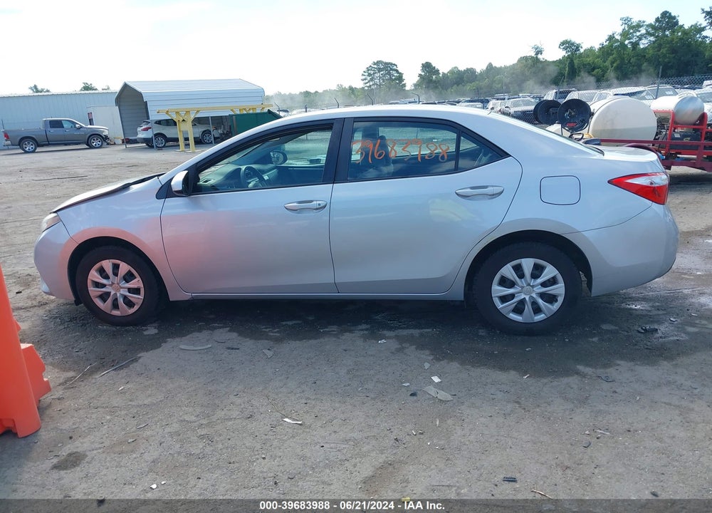 2016 TOYOTA COROLLA L VIN: 2T1BURHE5GC649875