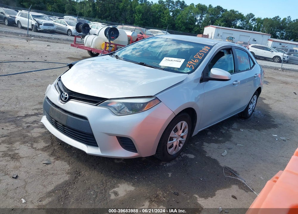 2016 TOYOTA COROLLA L VIN: 2T1BURHE5GC649875