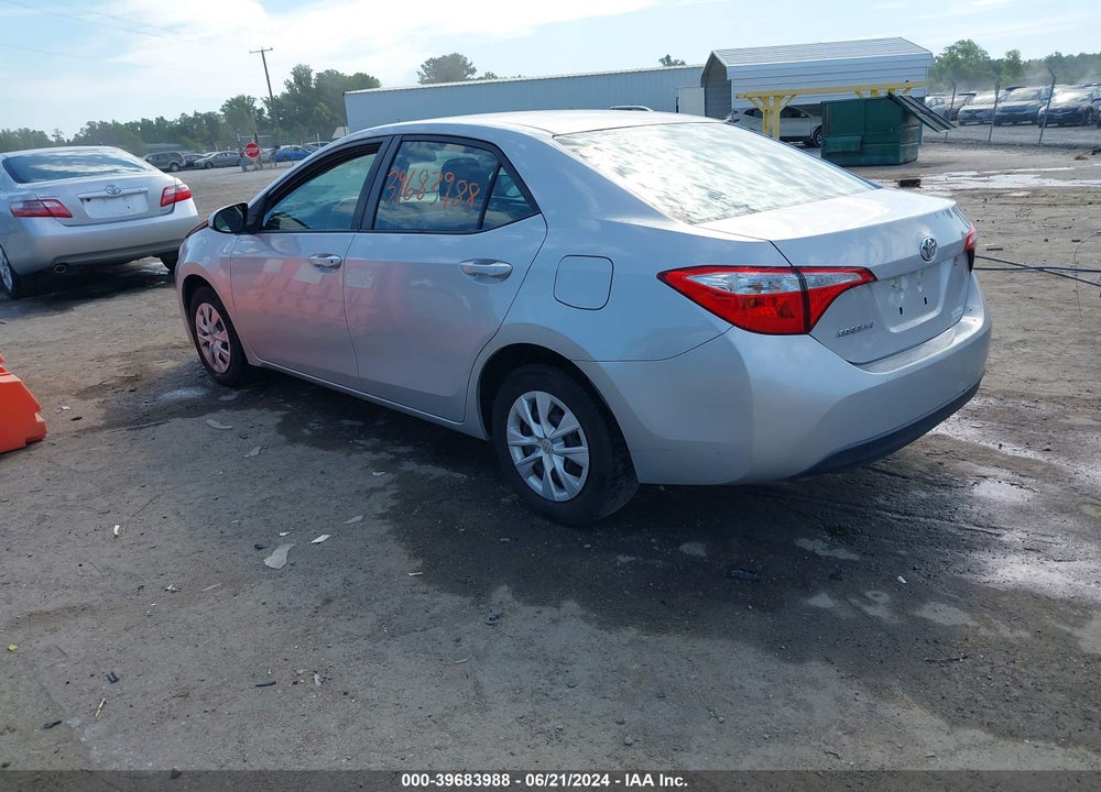 2016 TOYOTA COROLLA L VIN: 2T1BURHE5GC649875