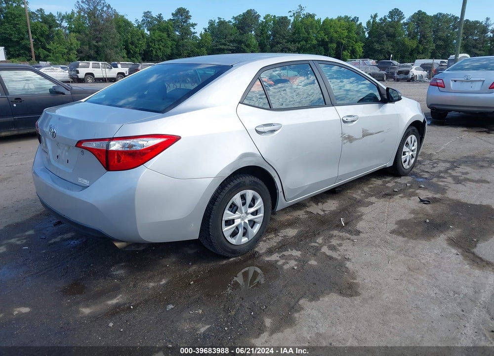 2016 TOYOTA COROLLA L VIN: 2T1BURHE5GC649875