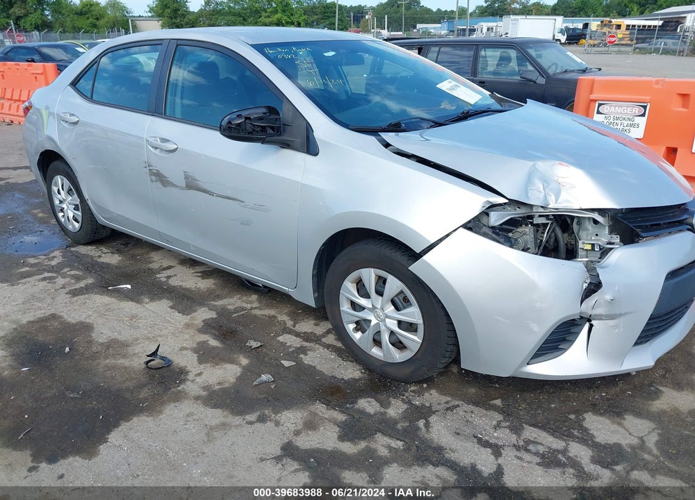 2016 TOYOTA COROLLA L VIN: 2T1BURHE5GC649875