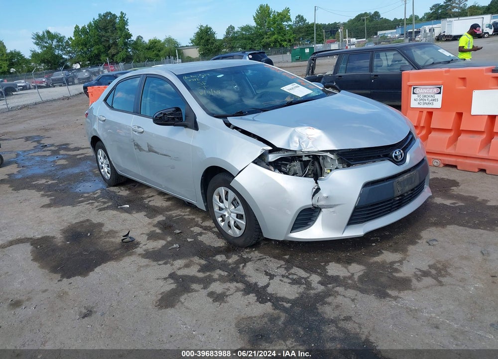 2016 TOYOTA COROLLA L VIN: 2T1BURHE5GC649875