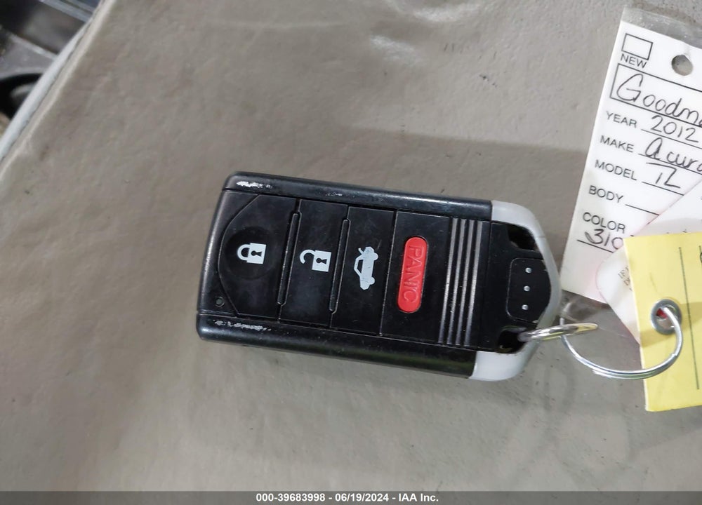 2012 ACURA TL 3.5 VIN: 19UUA8F5XCA010731