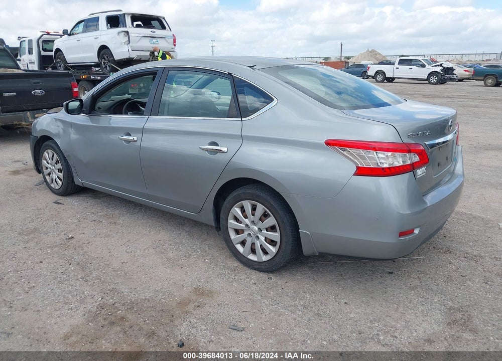 2014 NISSAN SENTRA S VIN: 3N1AB7APXEL683566
