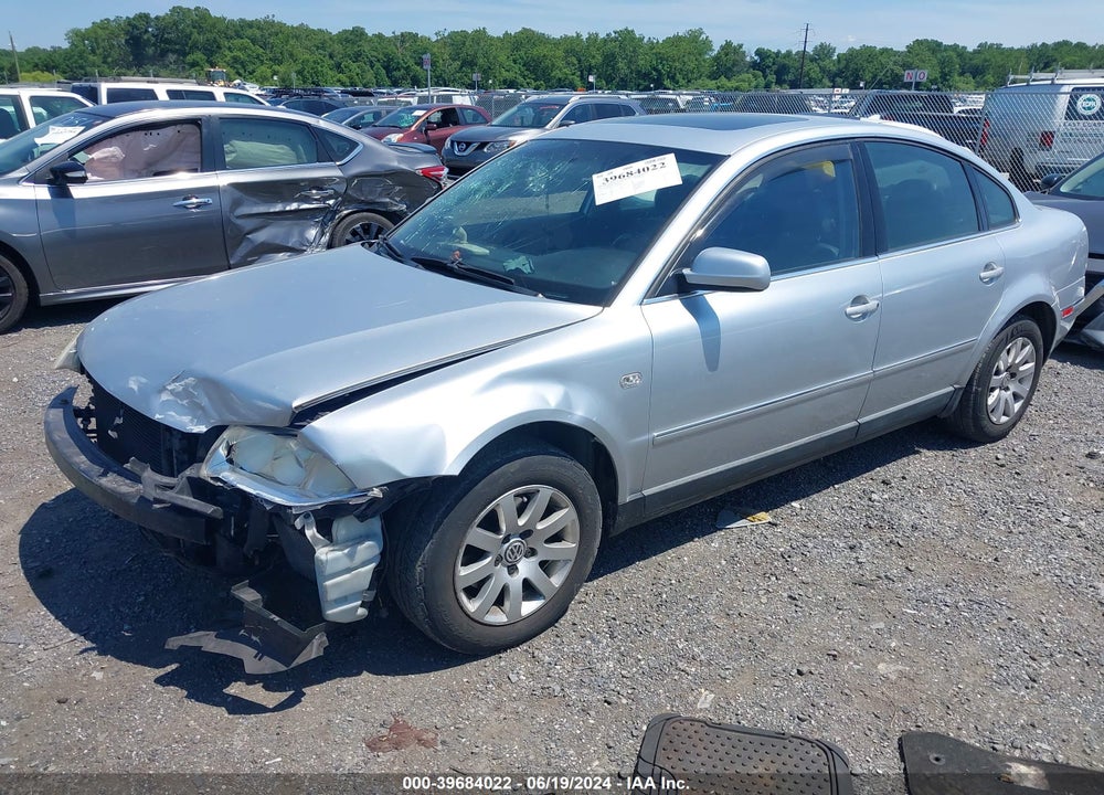 2003 VOLKSWAGEN PASSAT GLS VIN: WVWPD63B23P396396