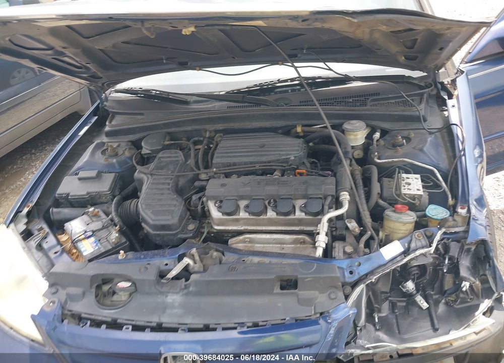 2002 HONDA CIVIC EX VIN: 1HGES26702L009641
