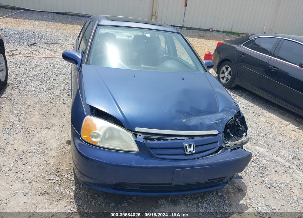 2002 HONDA CIVIC EX VIN: 1HGES26702L009641