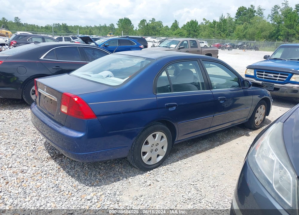 2002 HONDA CIVIC EX VIN: 1HGES26702L009641