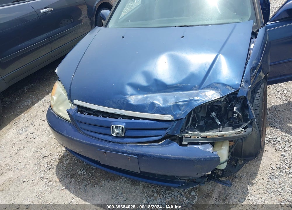 2002 HONDA CIVIC EX VIN: 1HGES26702L009641