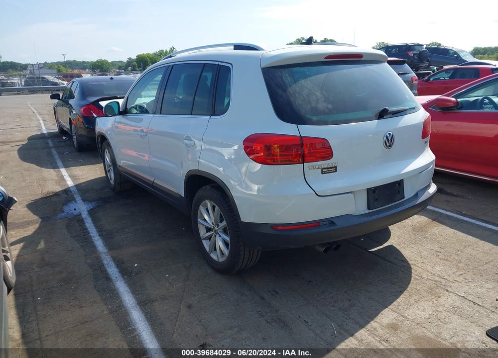 2017 VOLKSWAGEN TIGUAN 2.0T WOLFSBURG EDITION VIN: WVGRV7AX0HW507143
