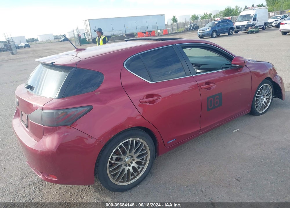 2011 LEXUS CT 200H PREMIUM VIN: JTHKD5BH7B2004159