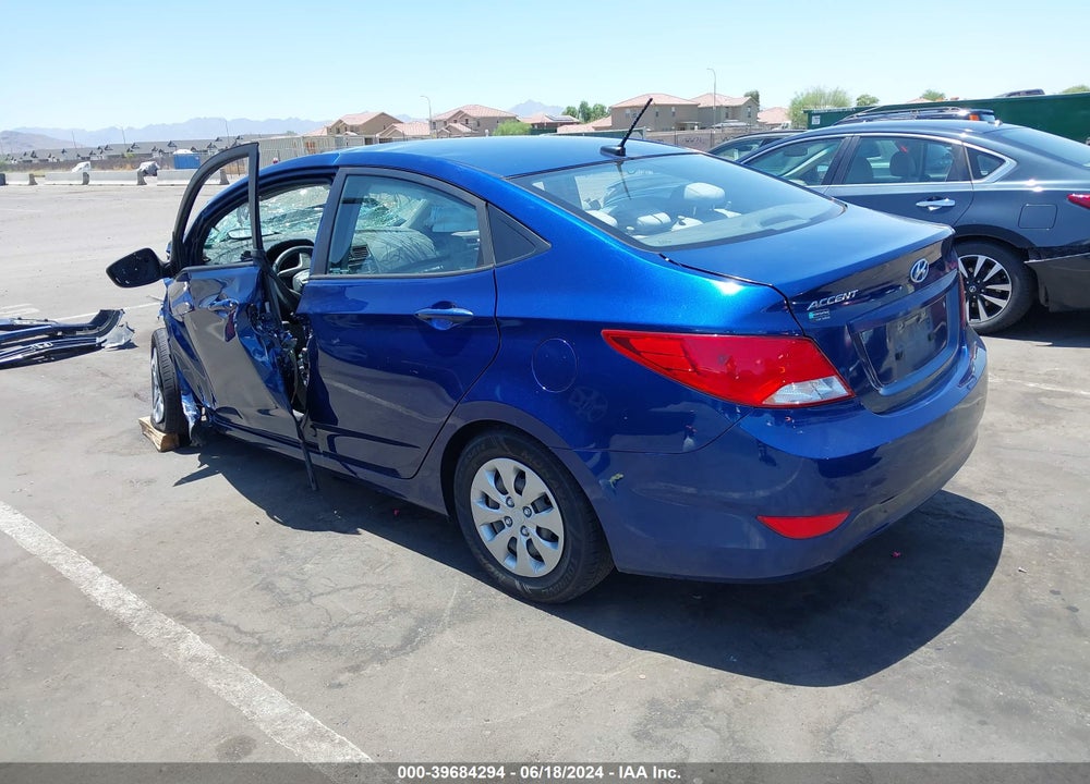 2017 HYUNDAI ACCENT SE VIN: KMHCT4AE3HU315395
