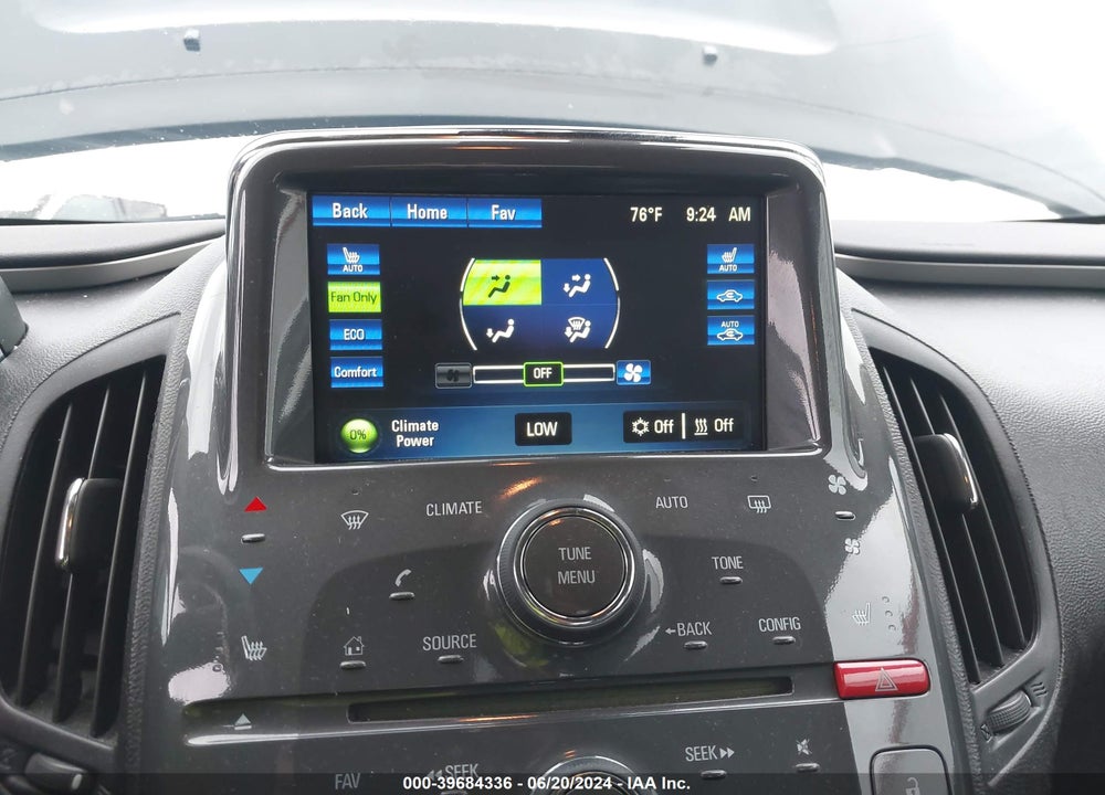 2012 CHEVROLET VOLT VIN: 1G1RB6E40CU107703
