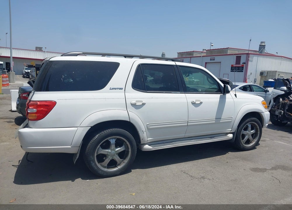 2002 TOYOTA SEQUOIA LIMITED V8 VIN: 5TDZT38A02S117459
