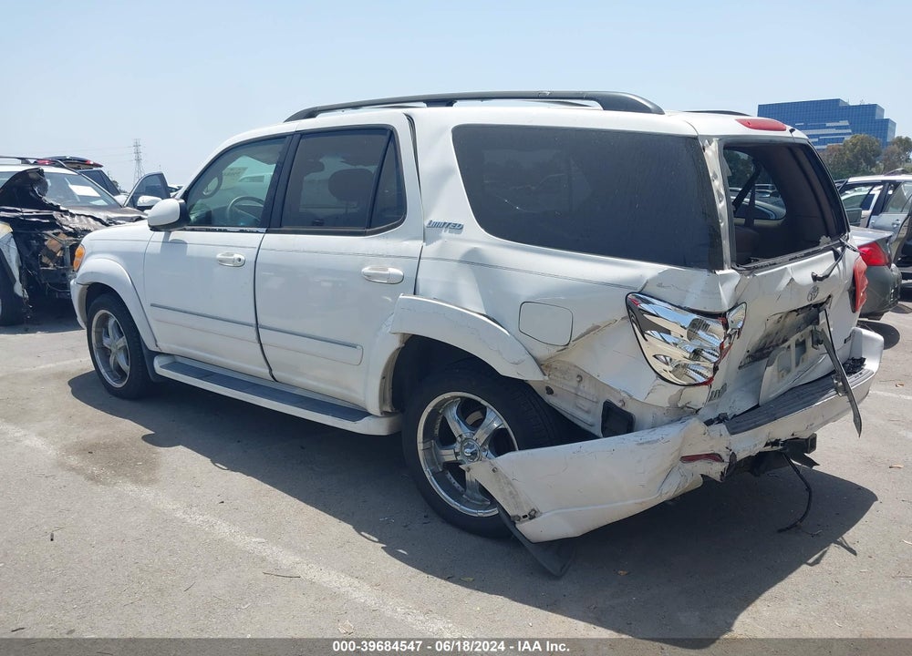 2002 TOYOTA SEQUOIA LIMITED V8 VIN: 5TDZT38A02S117459