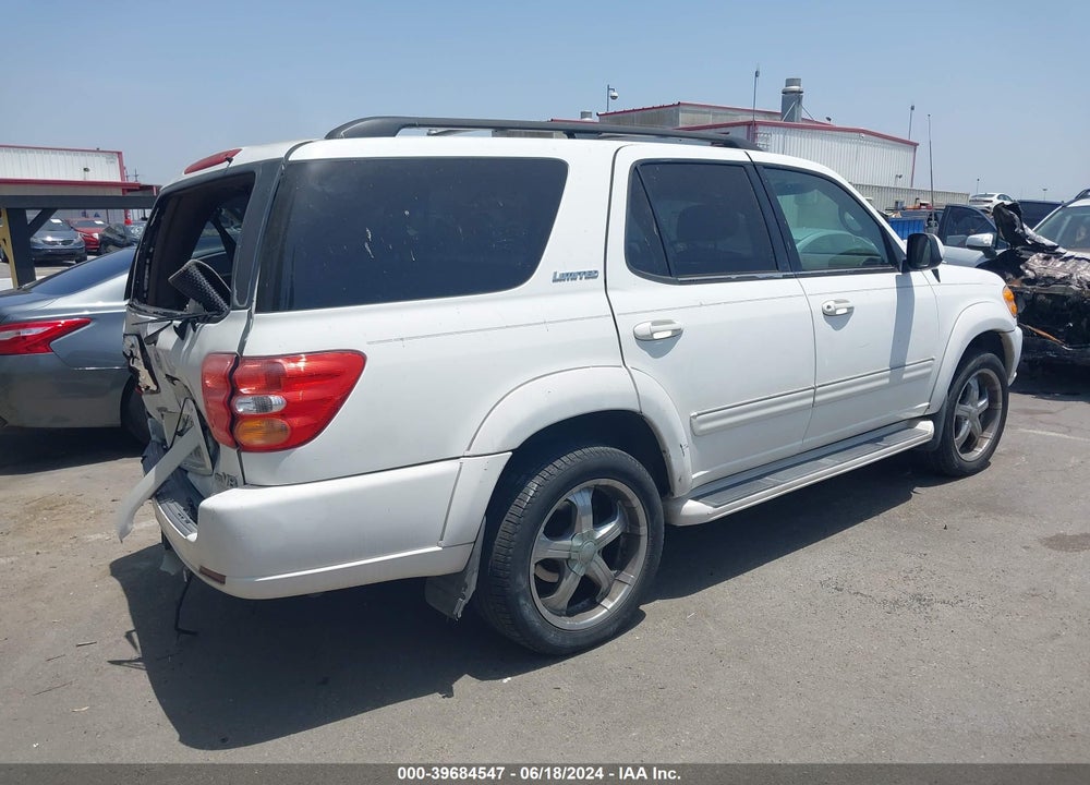 2002 TOYOTA SEQUOIA LIMITED V8 VIN: 5TDZT38A02S117459