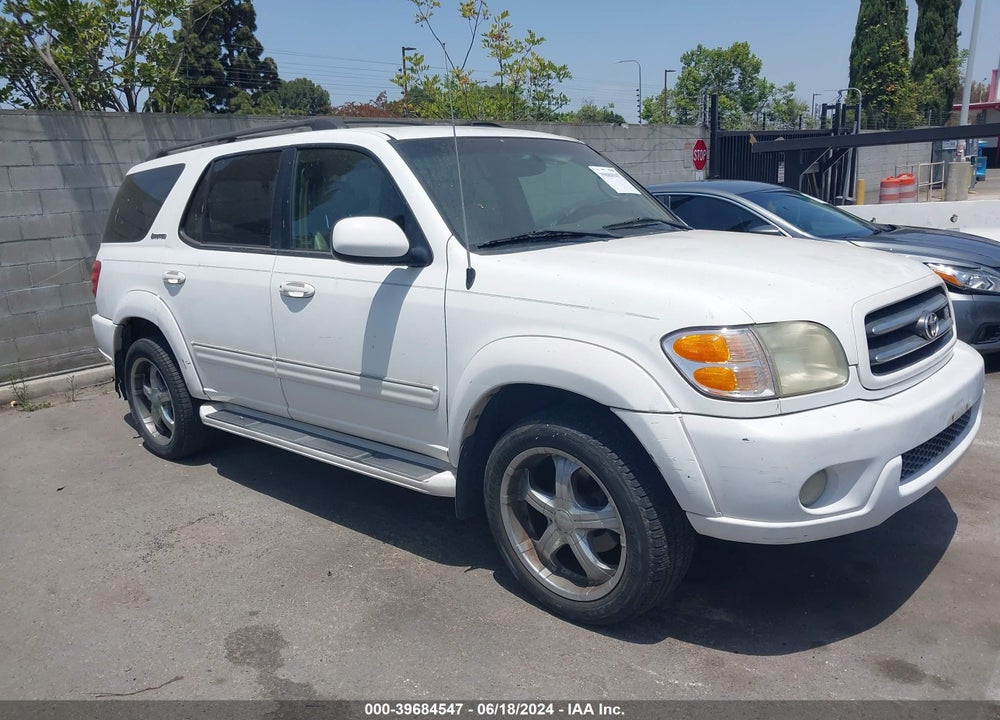 2002 TOYOTA SEQUOIA LIMITED V8 VIN: 5TDZT38A02S117459