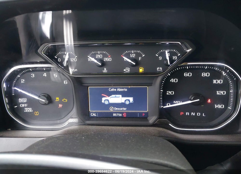 2019 GMC SIERRA 1500 SLT VIN: 3GTP8DED6KG278068
