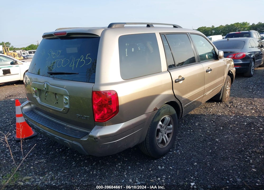 2005 HONDA PILOT EX-L VIN: 2HKYF18535H542128