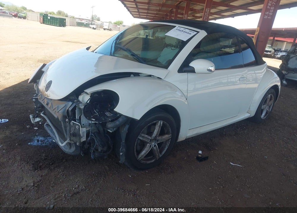 2007 VOLKSWAGEN NEW BEETLE TRIPLE WHITE VIN: 3VWFG31YX7M415682