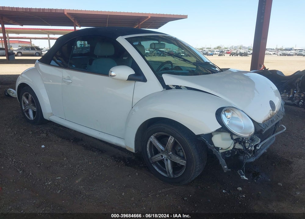 2007 VOLKSWAGEN NEW BEETLE TRIPLE WHITE VIN: 3VWFG31YX7M415682