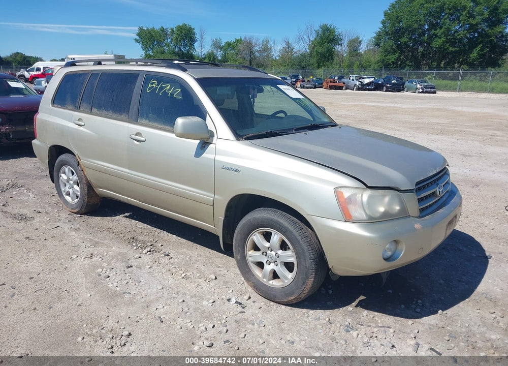 2003 TOYOTA HIGHLANDER LIMITED V6 VIN: JTEHF21A830103963