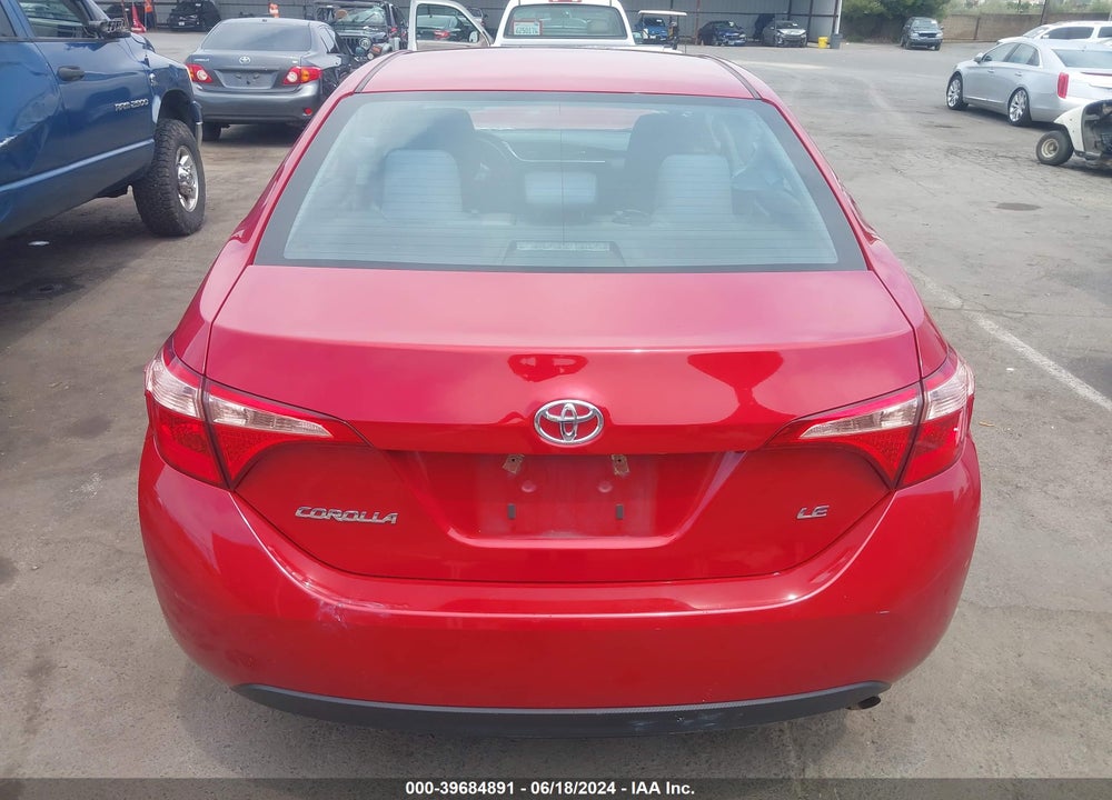 2019 TOYOTA COROLLA LE VIN: 2T1BURHE9KC234888