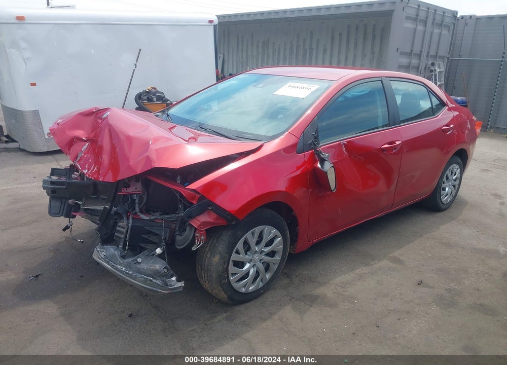 2019 TOYOTA COROLLA LE VIN: 2T1BURHE9KC234888