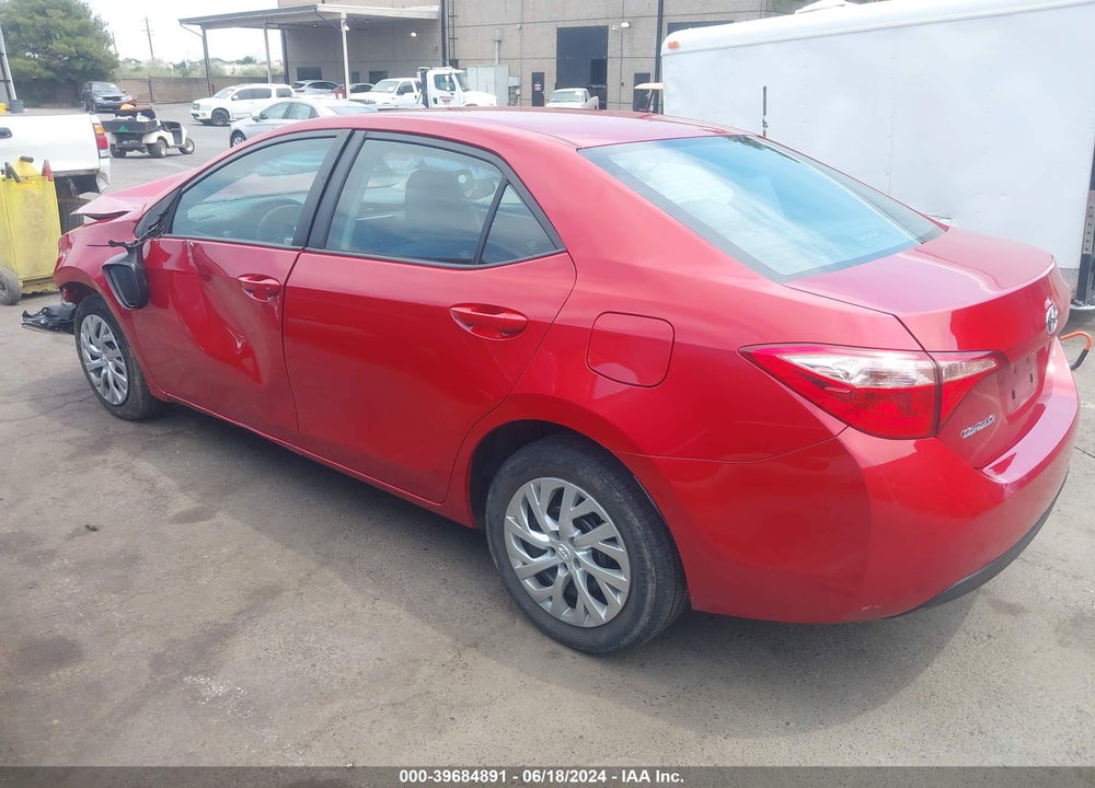 2019 TOYOTA COROLLA LE VIN: 2T1BURHE9KC234888