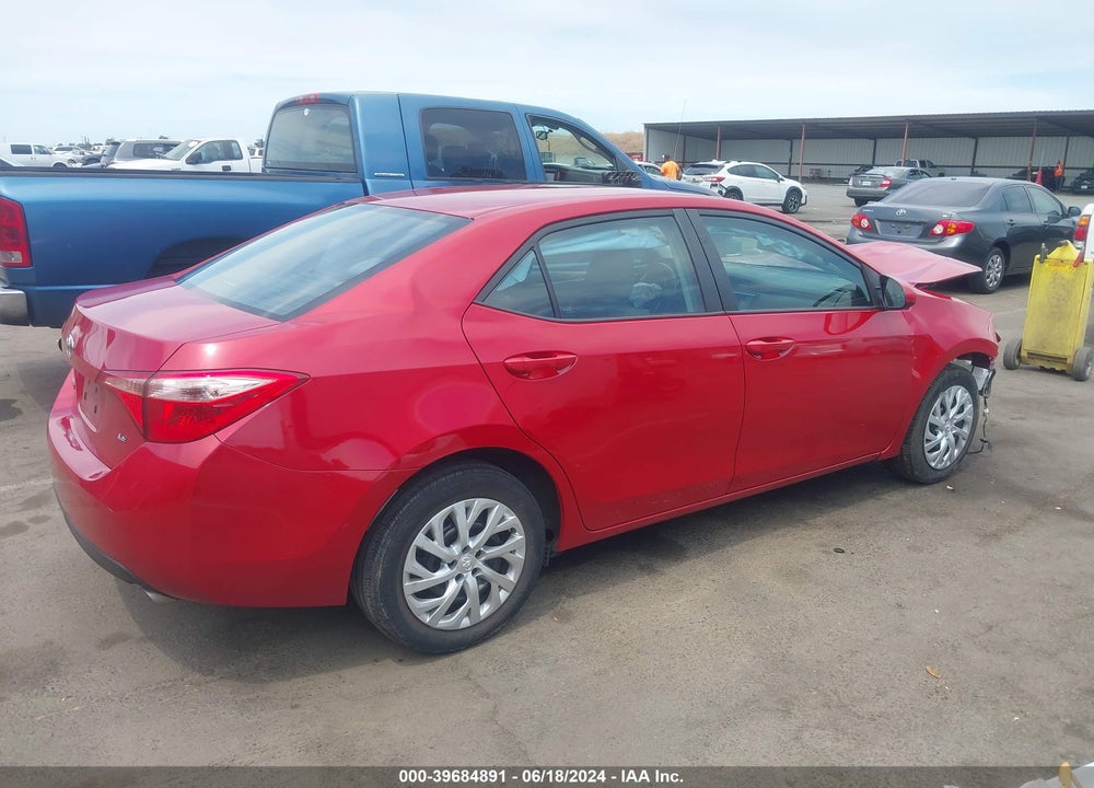 2019 TOYOTA COROLLA LE VIN: 2T1BURHE9KC234888