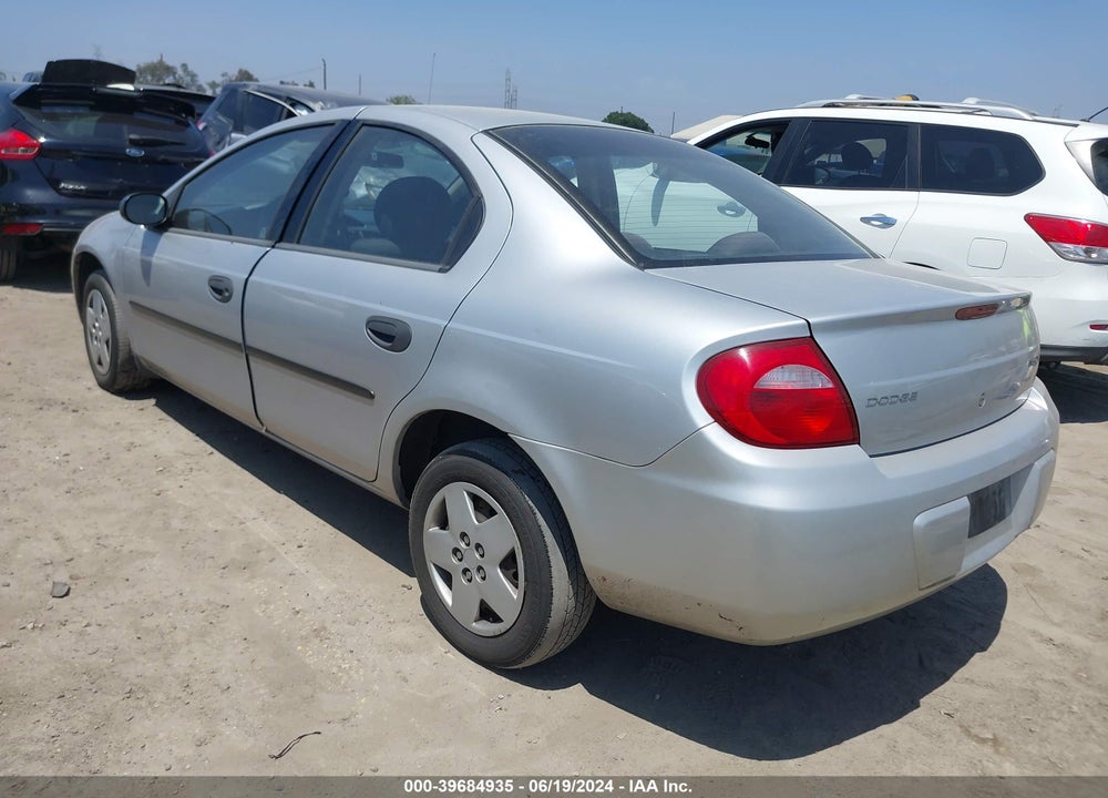 2004 DODGE NEON SE VIN: 1B3ES26C14D539577