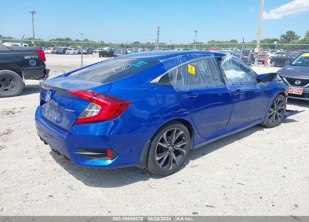 2019 HONDA CIVIC SPORT VIN: 2HGFC2F88KH548676