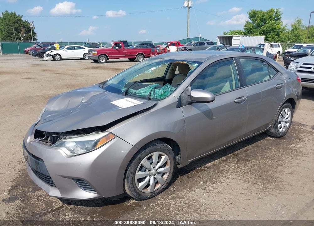 2014 TOYOTA COROLLA LE VIN: 2T1BURHE7EC125091