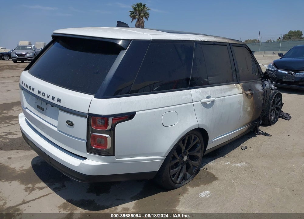 2019 LAND ROVER RANGE ROVER 3.0L V6 SUPERCHARGED VIN: SALGR2RV4KA527754