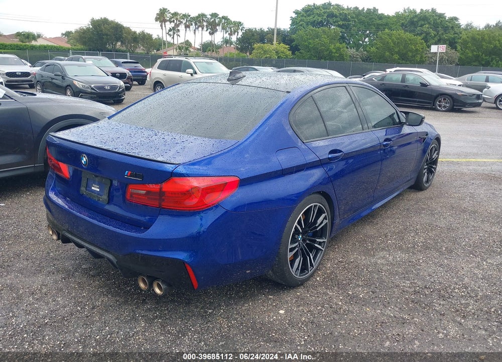 2019 BMW M5 COMPETITION VIN: WBSJF0C54KB285179