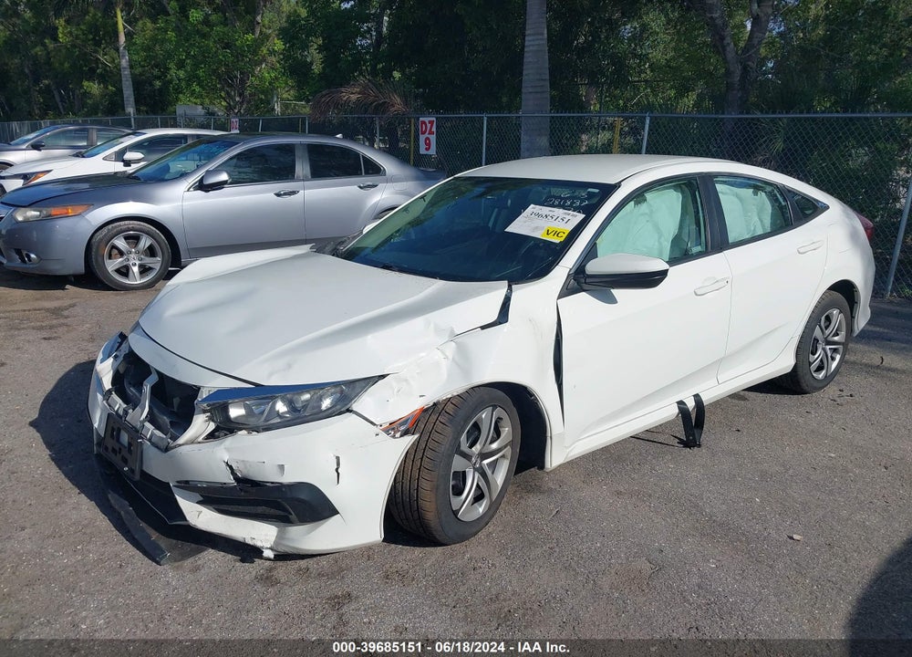 2018 HONDA CIVIC LX VIN: 19XFC2F50JE023870