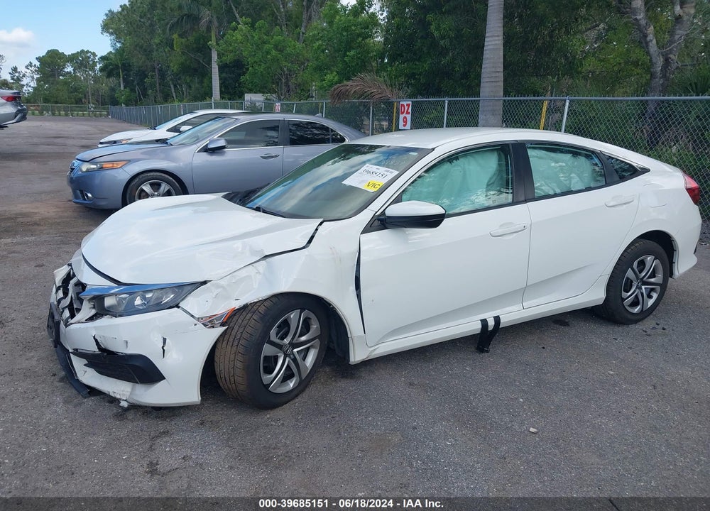 2018 HONDA CIVIC LX VIN: 19XFC2F50JE023870