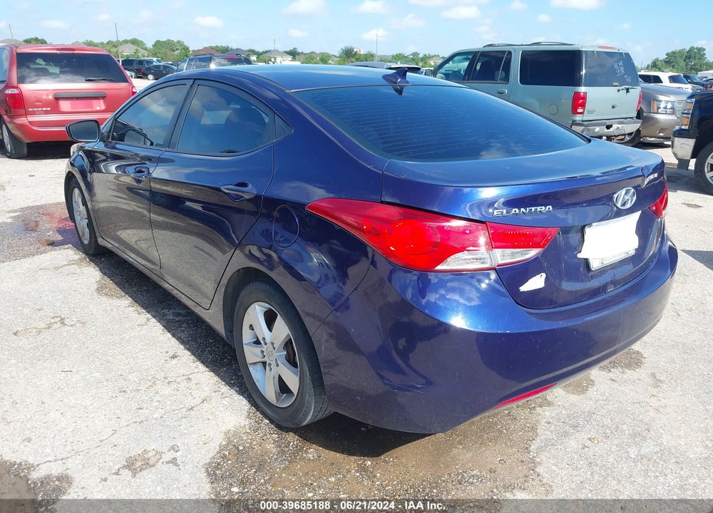 2013 HYUNDAI ELANTRA GLS VIN: 5NPDH4AEXDH309351