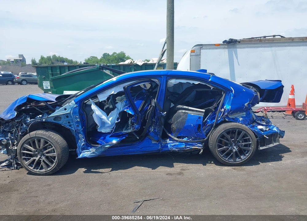 2022 SUBARU WRX LIMITED VIN: JF1VBAL67N9020213
