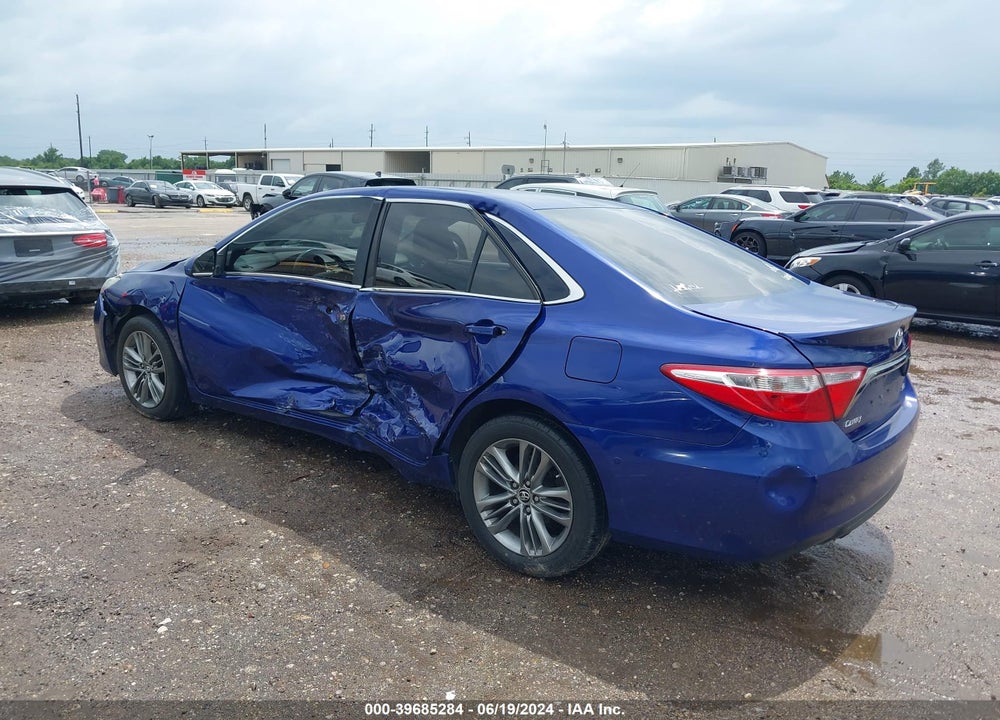 2016 TOYOTA CAMRY SE VIN: 4T1BF1FK2GU565659