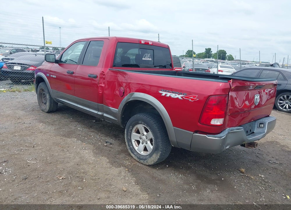 2009 DODGE RAM 1500 SLT/SPORT/TRX VIN: 1D3HV18T99S781604