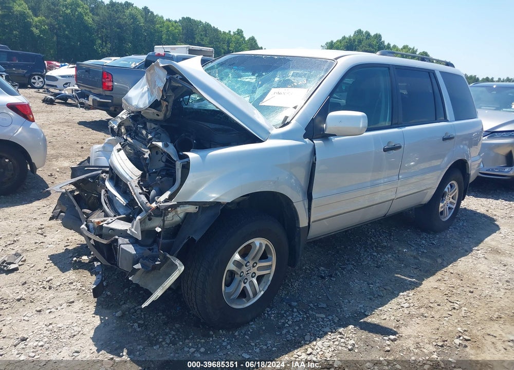 2004 HONDA PILOT EX-L VIN: 2HKYF185X4H542089