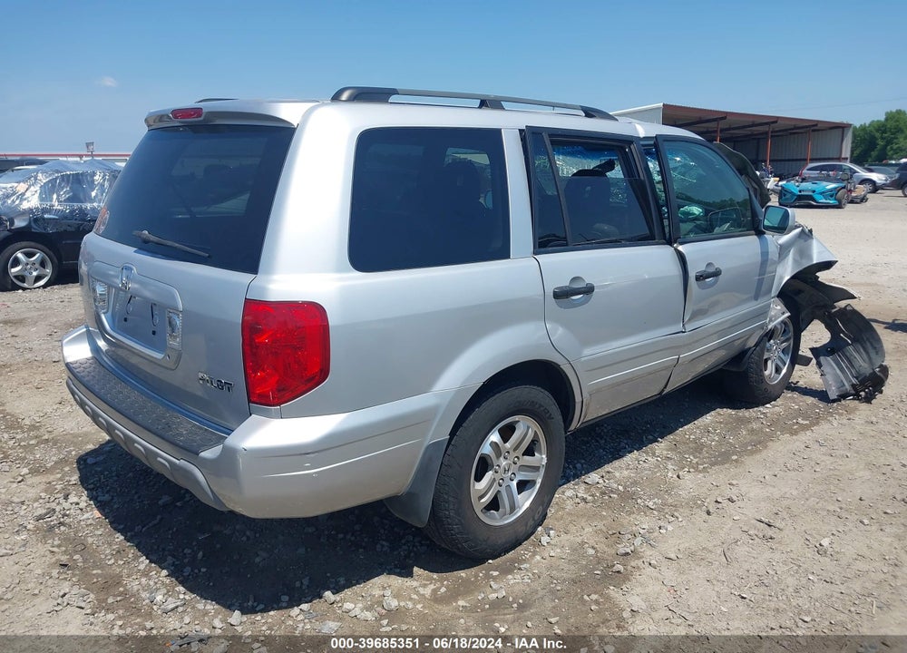 2004 HONDA PILOT EX-L VIN: 2HKYF185X4H542089