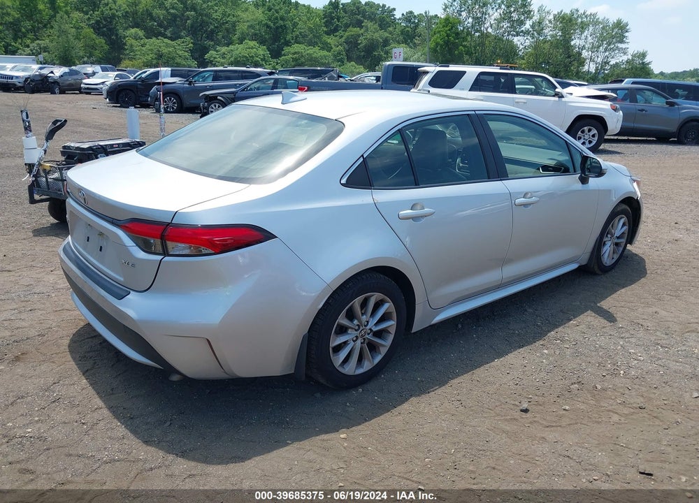 2020 TOYOTA COROLLA XLE VIN: JTDFPRAE4LJ044330