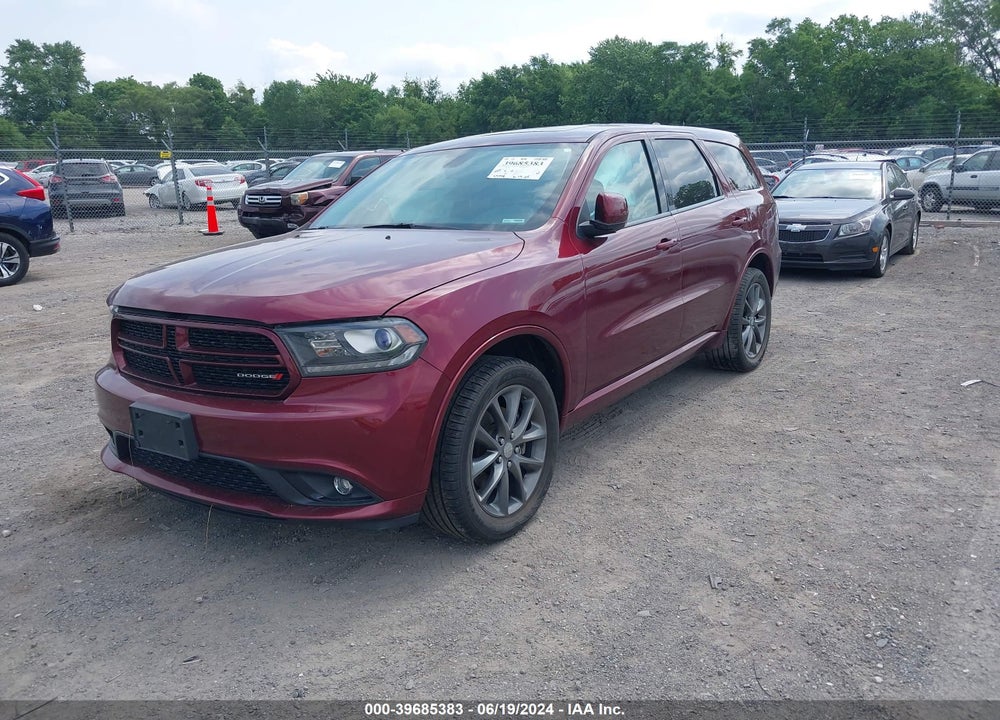 2017 DODGE DURANGO GT VIN: 1C4SDJDT9HC893528