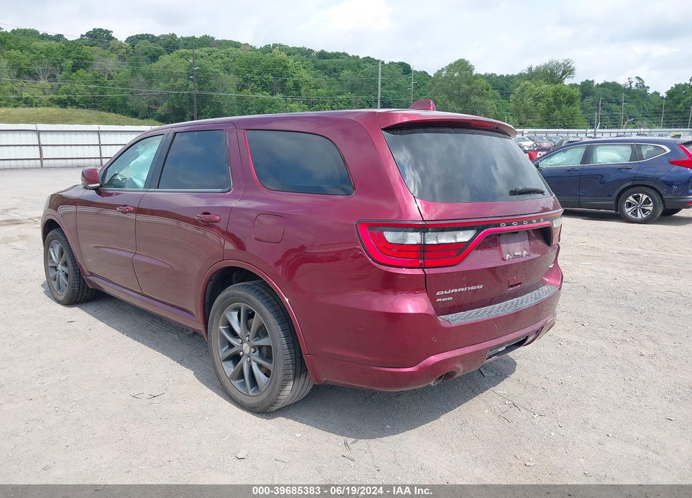 2017 DODGE DURANGO GT VIN: 1C4SDJDT9HC893528